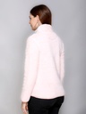 Ladies Zipper Sweatshirt With Collar - 9088SS-9088SS-PINK-L