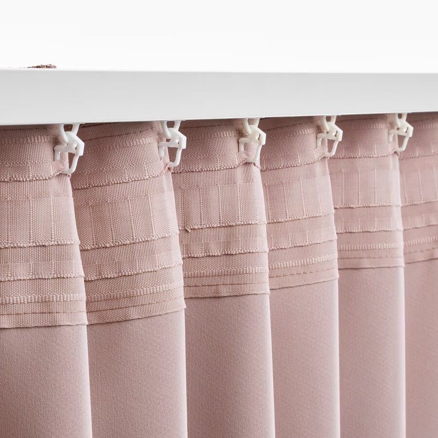 IKEA ANNAKAJSA Room Darkening Curtains, 1 Pair, Pink 145X250 cm