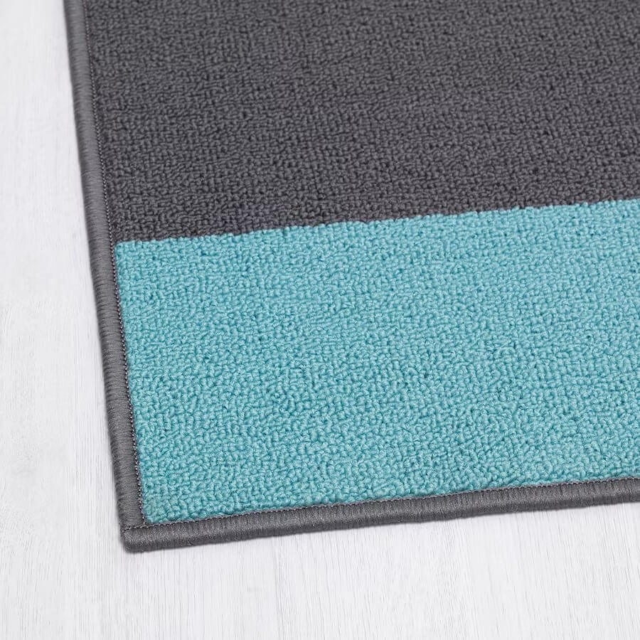 IKEA HALSTED Door Mat, Grey-Blue 70X100 cm