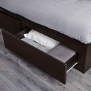 IKEA Flekke Day-Bed Frame with 2 Drawers, Black-Brown