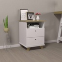  Aracaju Chest of 2 Drawers - Elm/ White