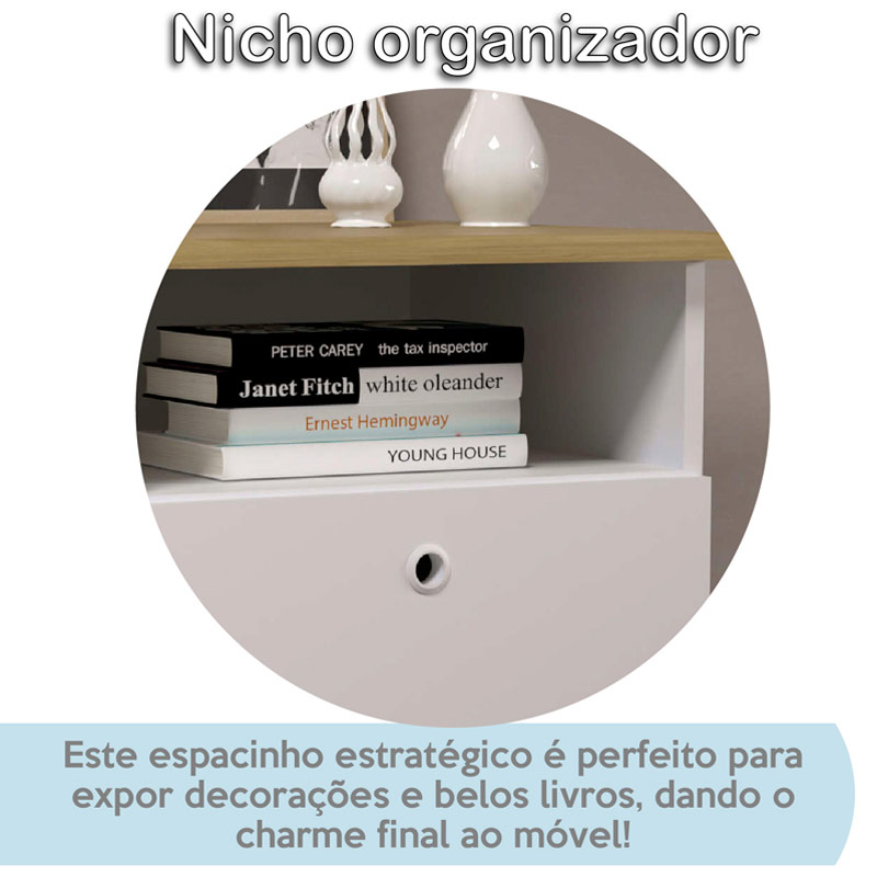  Aracaju Chest of 2 Drawers - Elm/ White