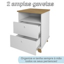  Aracaju Chest of 2 Drawers - Elm/ White