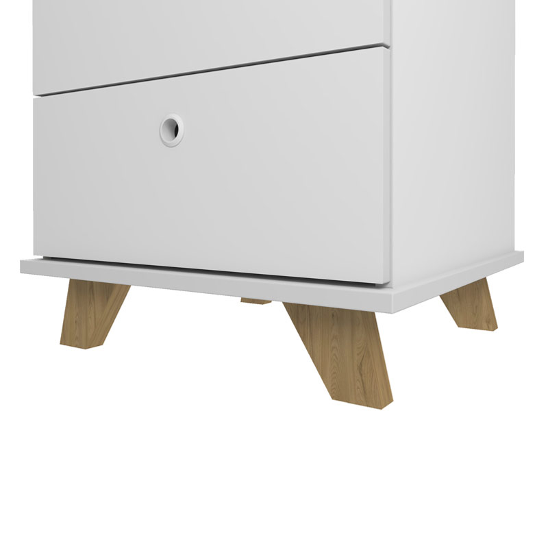  Aracaju Chest of 2 Drawers - Elm/ White