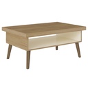 Francisco Coffee Table - Oak/ Off White