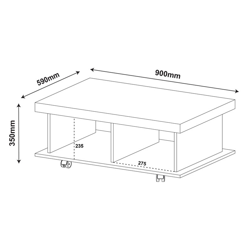 Resende Coffee Table - Rustic