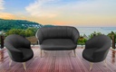 Idiya FLORIDA Outdoor Sofa set, Dark Grey