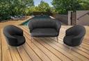 Idiya FLORIDA Outdoor Sofa set, Dark Grey