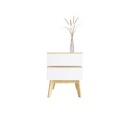 Idiya MICHIGAN Bedside Night Stand , White