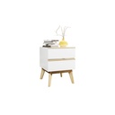 Idiya MICHIGAN Bedside Night Stand , White