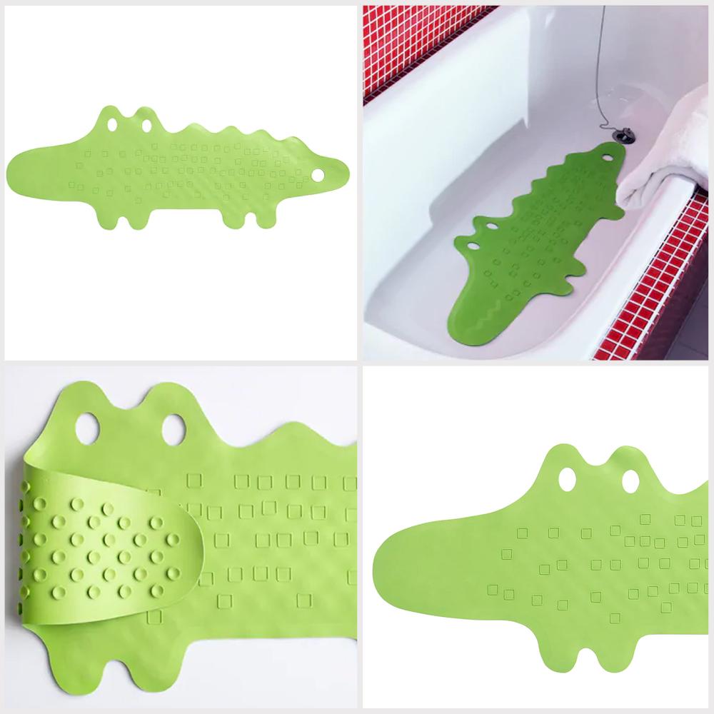 Bathtub Mat- Patrull Bathtub Mat, Crocodile Green