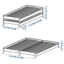 Utaker Stackable Bed, Pine (no mattress)