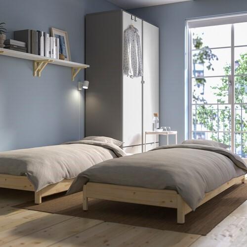 Utaker Stackable Bed, Pine (no mattress)