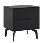 FORTSMITH Bedside Table,Black