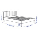 BRUKSVARA bed frame white 150x200 cm