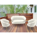 IDIYA ROCHESTER Outdoor sofa set, Cream