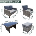 FEDERICO Outdoor Sofa Set Grey