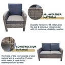 FEDERICO Outdoor Sofa Set Grey