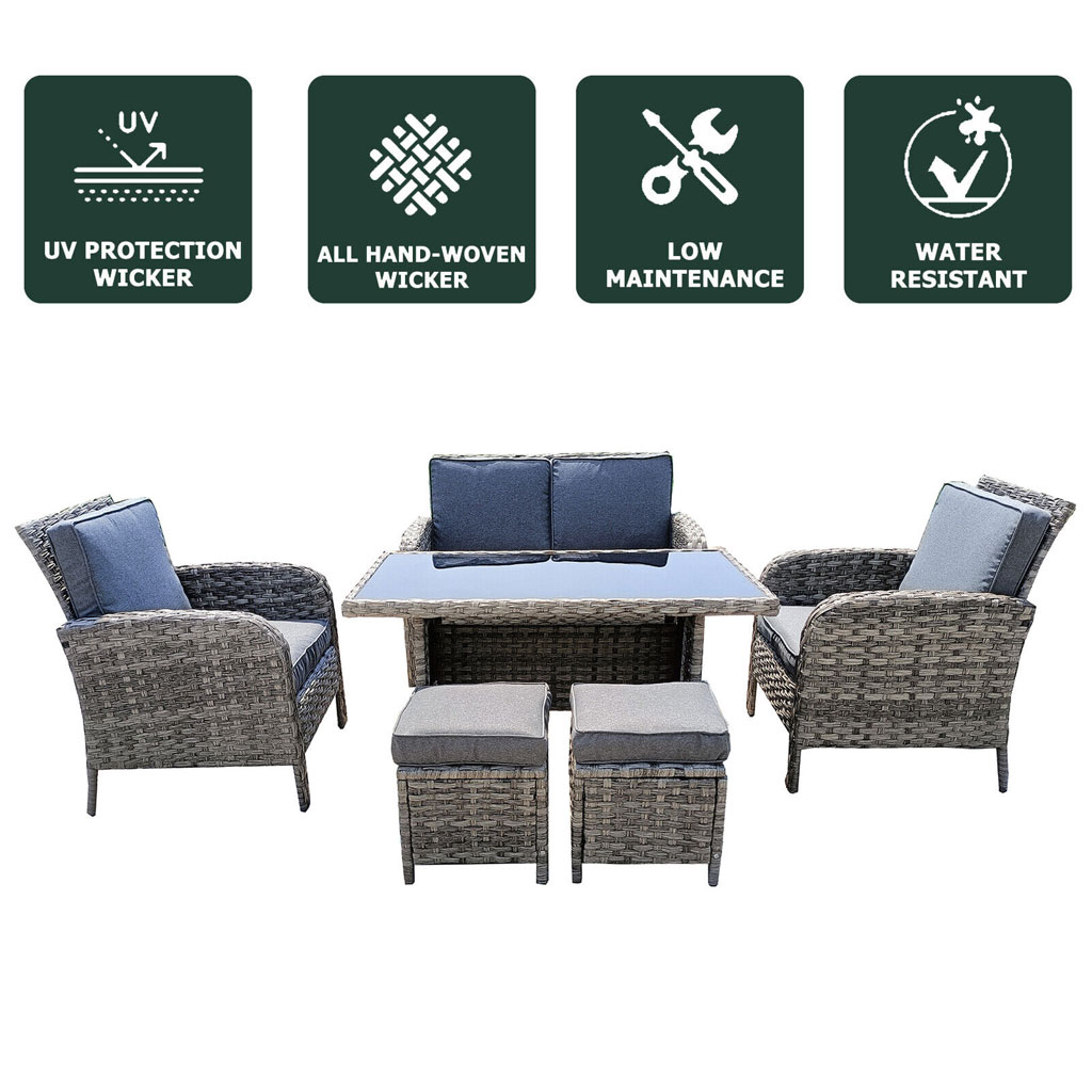 FEDERICO Outdoor Sofa Set Grey