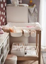 SNIGLAR changing table beech/white 72x53 cm