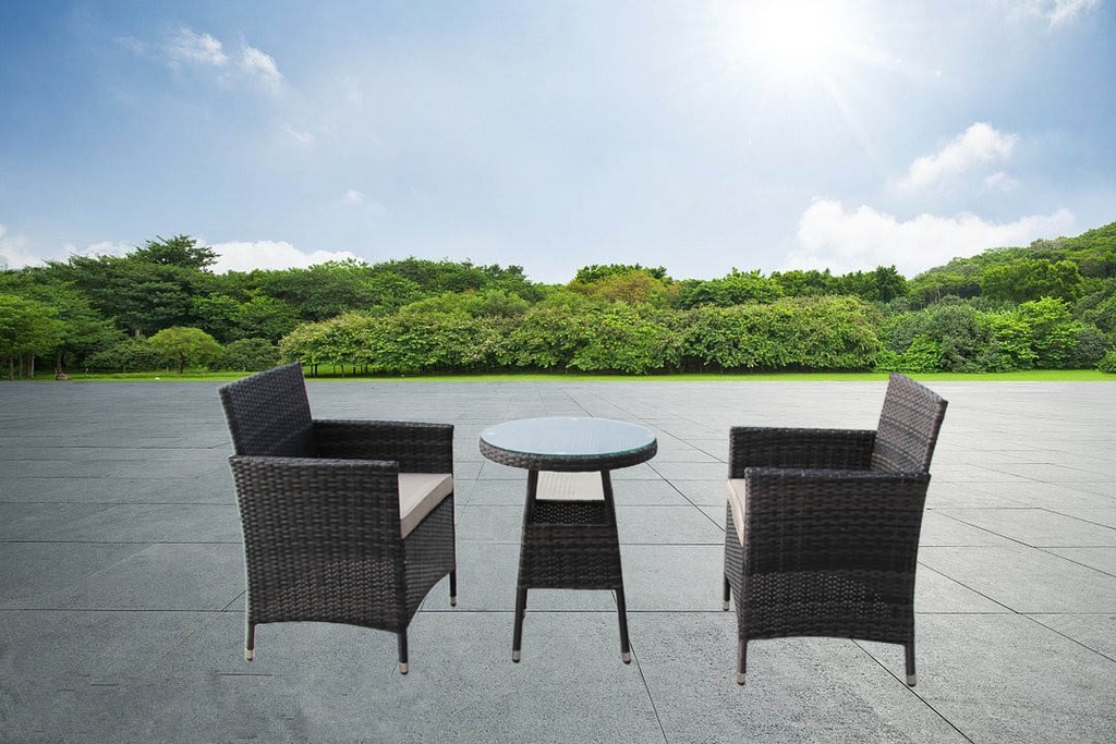 DALLAS OUTDOOR SOFA SET, Nature