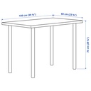 [294.160.89] LINNMON - ADILS Desk Dark Grey, White 100X60 cm