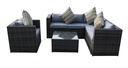 HOUSTON OUTDOOR SOFA SET,mix grey