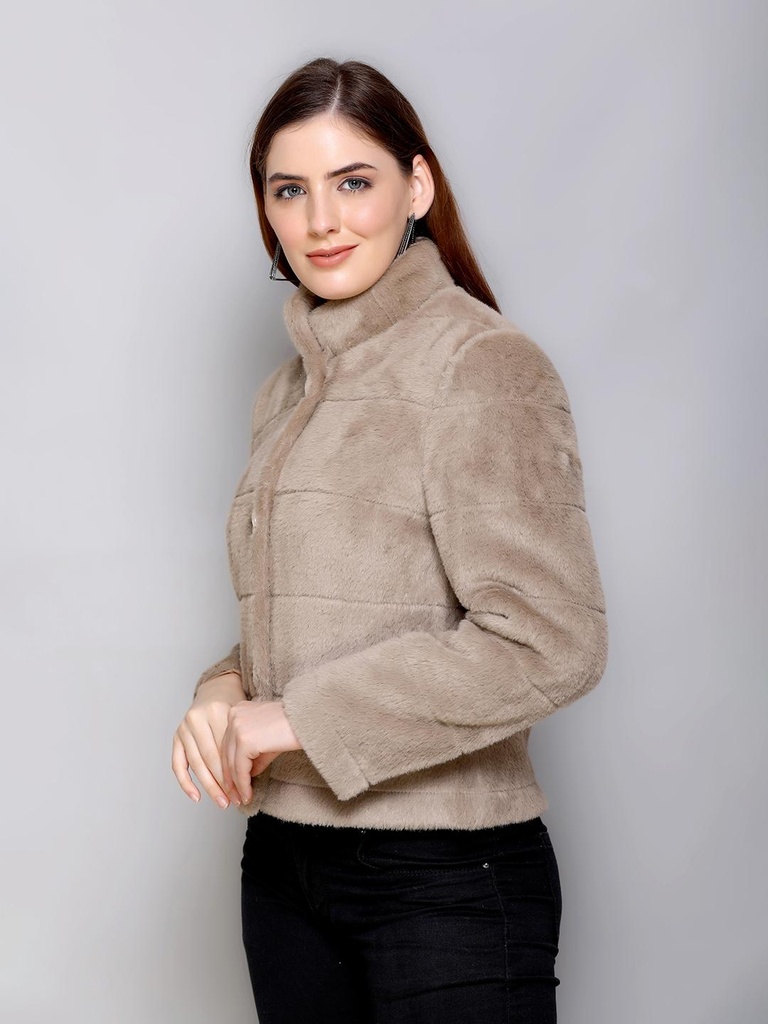 Ladies Short Length Coat - BA439-BA439-MOUSE-L