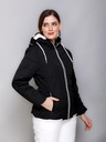 Ladies Short Length Fancy Jacket - RYF66108-RYF66108-BLACK-L