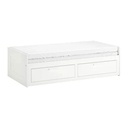 BRIMNES Day-Bed Frame with 2 Drawers, White (No Mattress)