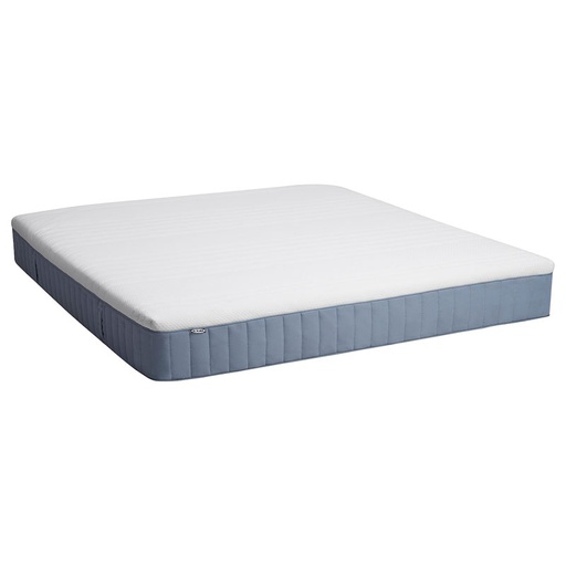 VITMASEN Pocket sprung mattress, with latex extra firm / light blue, 180x200 cm