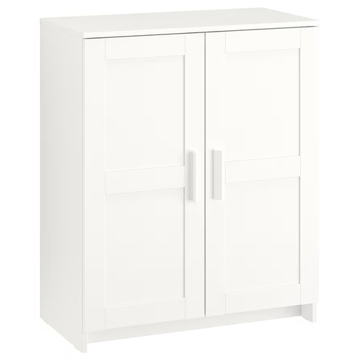 BRIMNES Cabinet with Doors, White, 78x95 cm