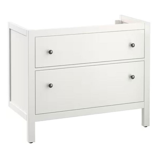 HEMNES Wash-Stand with 2 Drawers, White, 100X47X83 cm