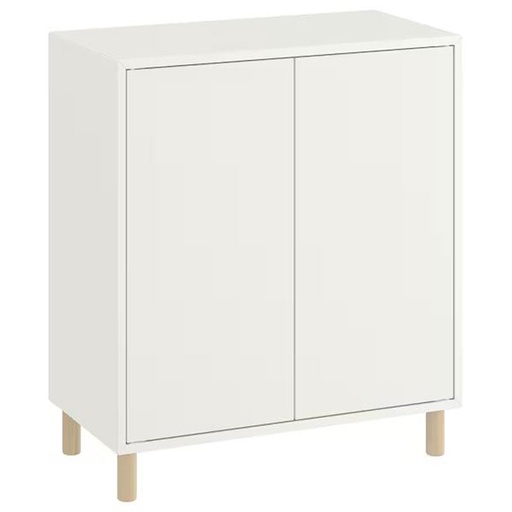 EKET Cabinet Combination with Legs, White-Wood 70X35X80 cm