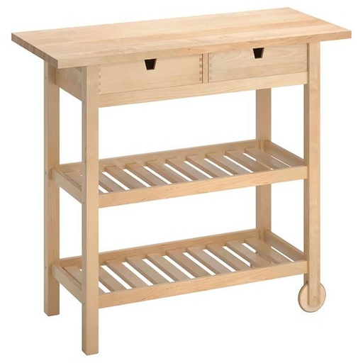 Forhoja Kitchen Trolley, Birch, 100X43 cm