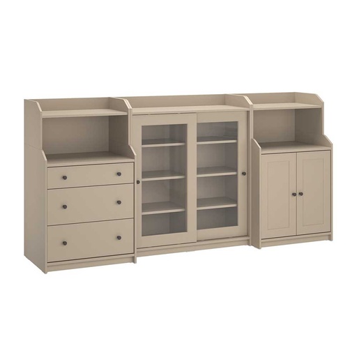 HAUGA Storage Combination Beige 244X46X116 cm, 128.85 Kg