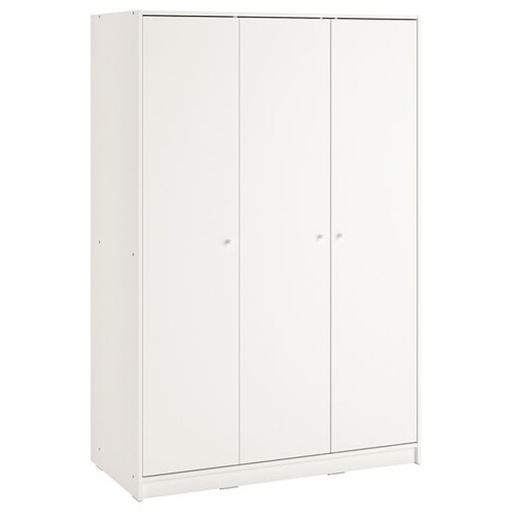 KLEPPSTAD Wardrobe with 3 Doors, White, 117X176 cm