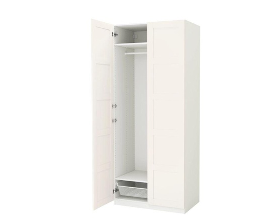 PAX Wardrobe, White, BERGSBO White