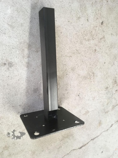 on Ground Short Steel Post Holder & Screw