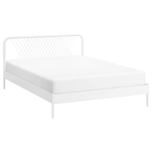 NESTTUN Bed Frame, White, Luroy, 150 X 200 cm,queen size