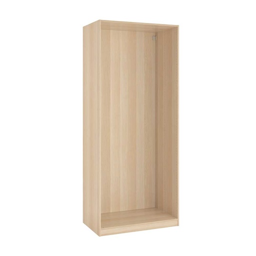 PAX Wardrobe Frame, White Stained Oak Effect, 100X58X236 cm