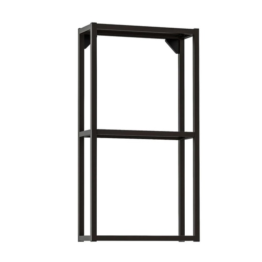 ENHET Wall FR W Shelves Anthracite 40X15X75 cm