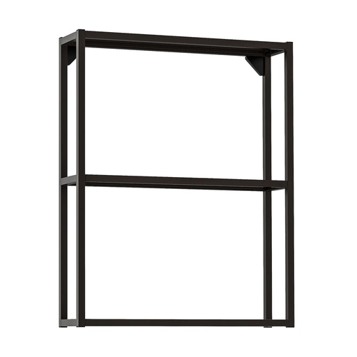 ENHET Wall FR W Shelves Anthracite 60X15X75 cm