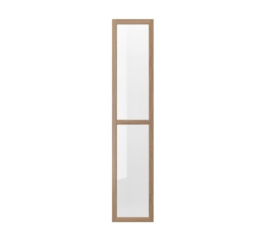 OXBERG glass door oak effect 40x192 cm