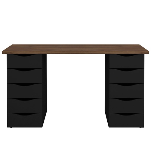  Itajai Desk - Nogal/ Black