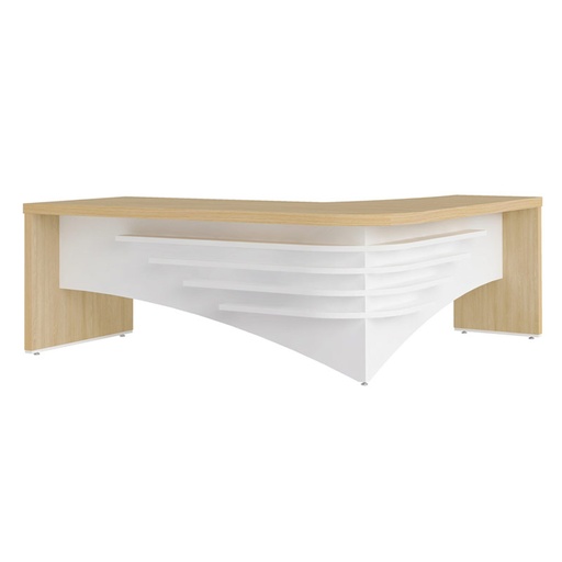  Nova Friburgo Desk II 2000x1800 LE - Light Oak/ White