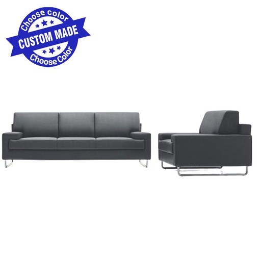 GASTON 3 seat Vegan Leather Sofa