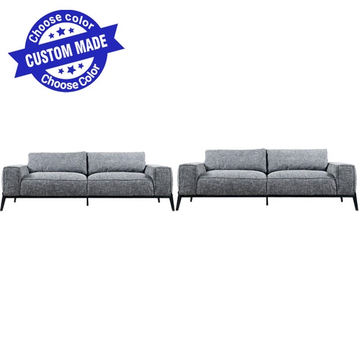 GILLIAN 3 Seat Vegan Leather Sofa