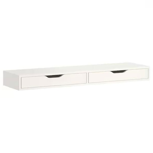 Ekby ALEX Shelf with Drawers, White