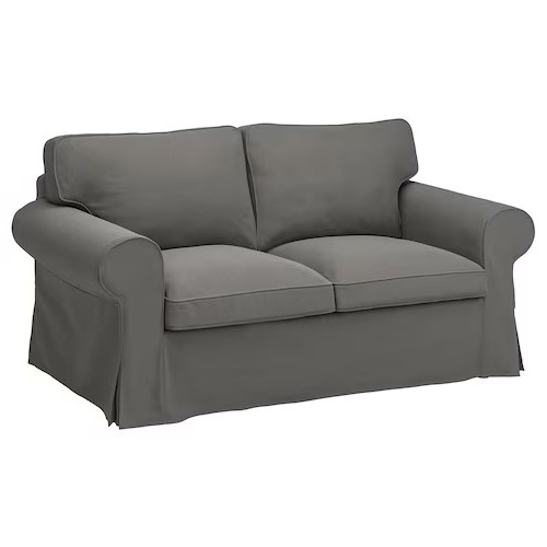 EKTORP 2-seat sofa Hakebo dark grey